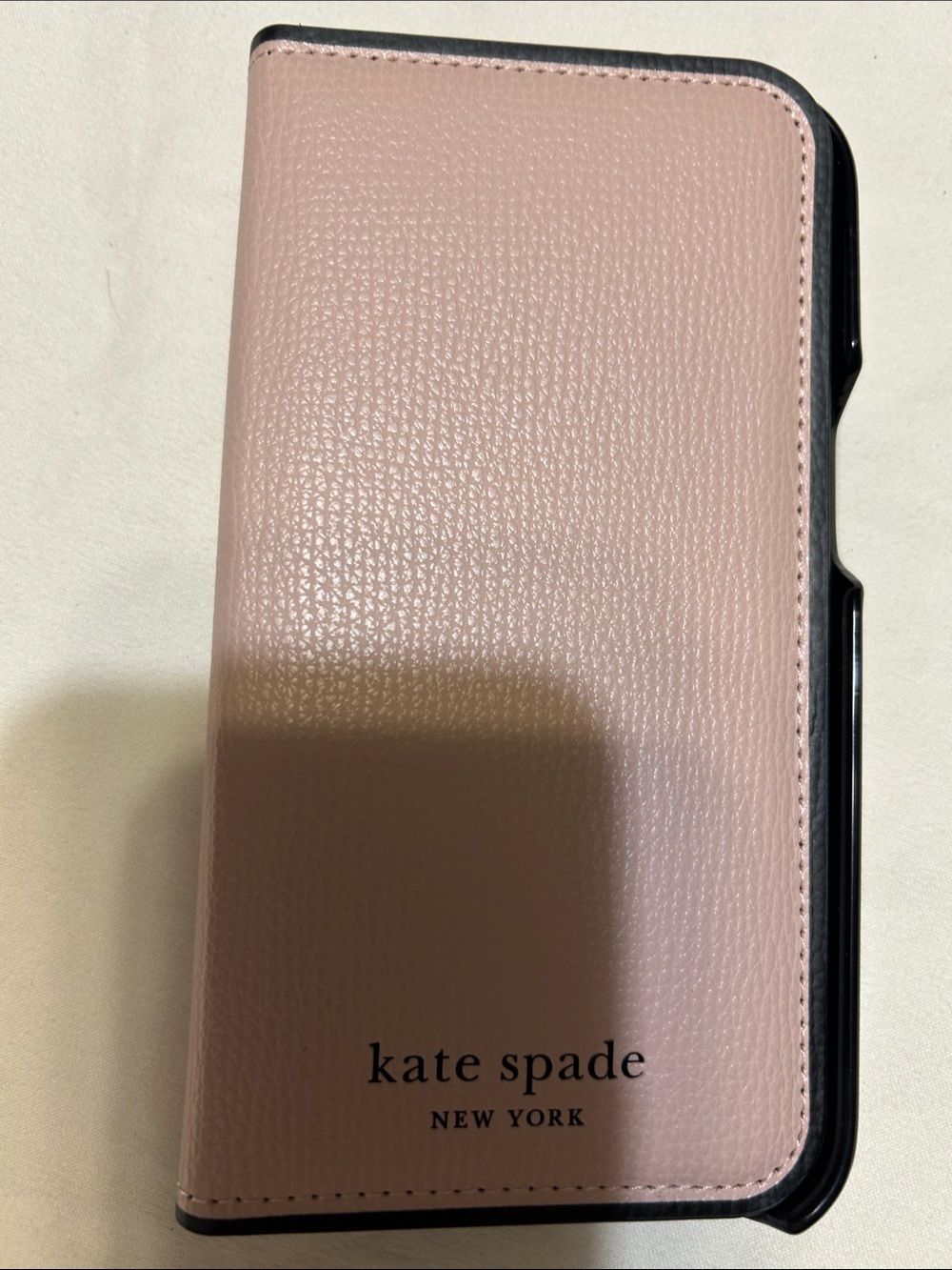 kate spade Pink Pebbled Leather Folio Phone Case